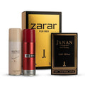 J. Perfume Gift Set Pack of 4 – Men & Women Long Lasting Scents